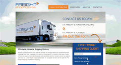 Desktop Screenshot of freightshippingpros.net