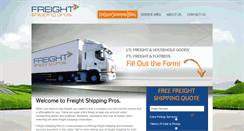 Desktop Screenshot of freightshippingpros.com